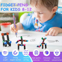 Decorrays magnetic rings and balls setup, versatile for building shapes and sparking imagination.