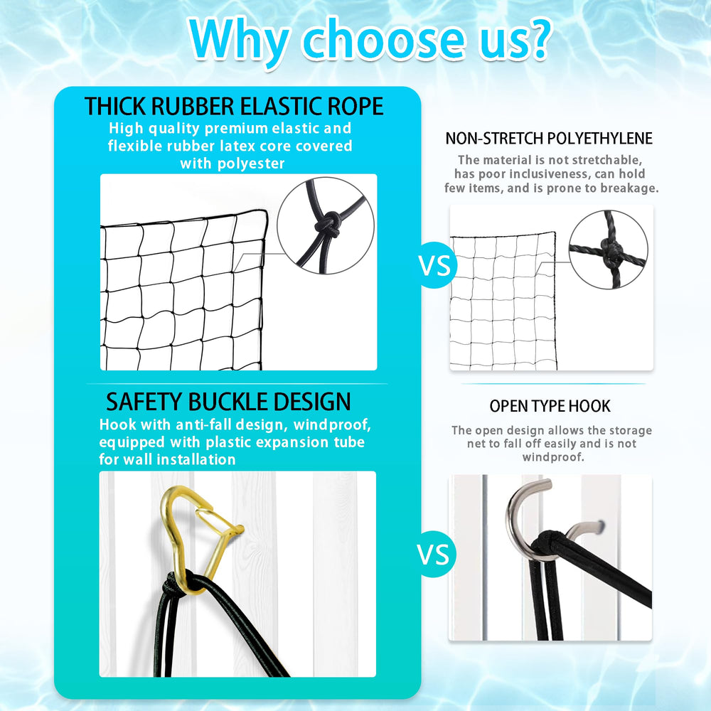 DECORSWITH versatile outdoor storage for pool toys, beach gear, and camping essentials.