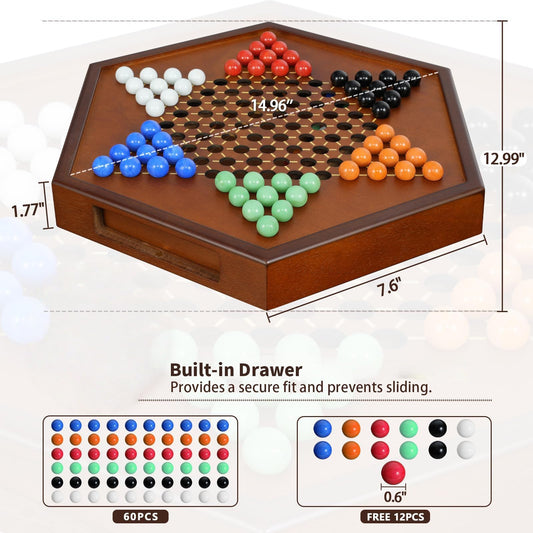 DecoWoodo 16mm glass marbles with vibrant colors for smooth movement.