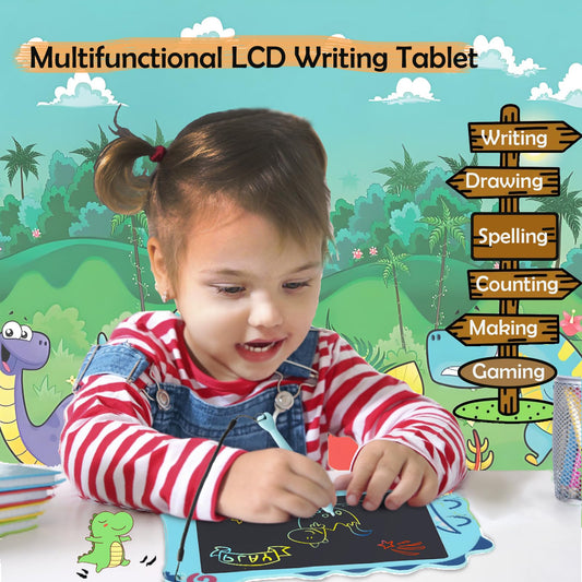 Decute colorful toddler tablet designed for learning on the go.