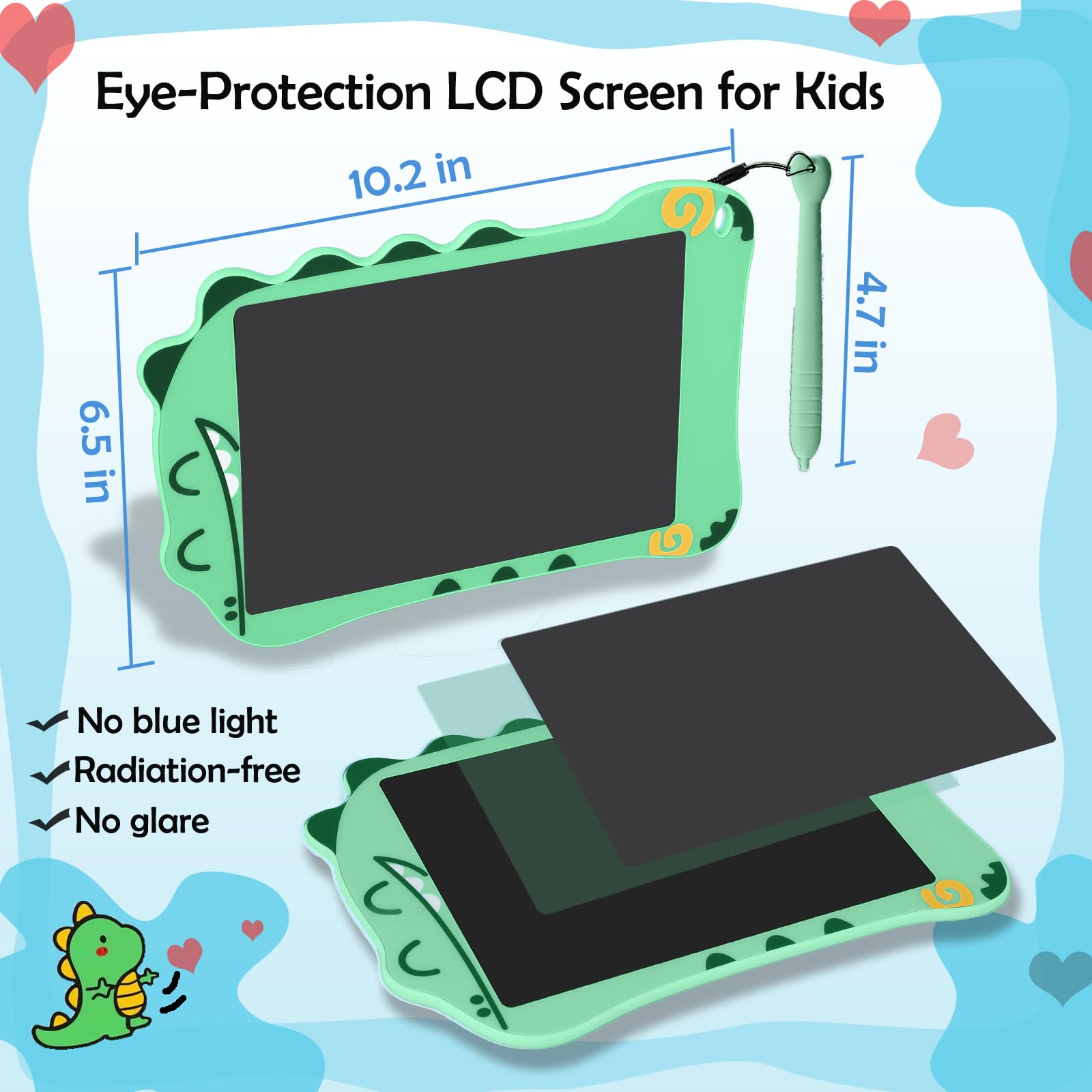 Decute LCD Doodle Board one-key erase for quick reset of drawings
