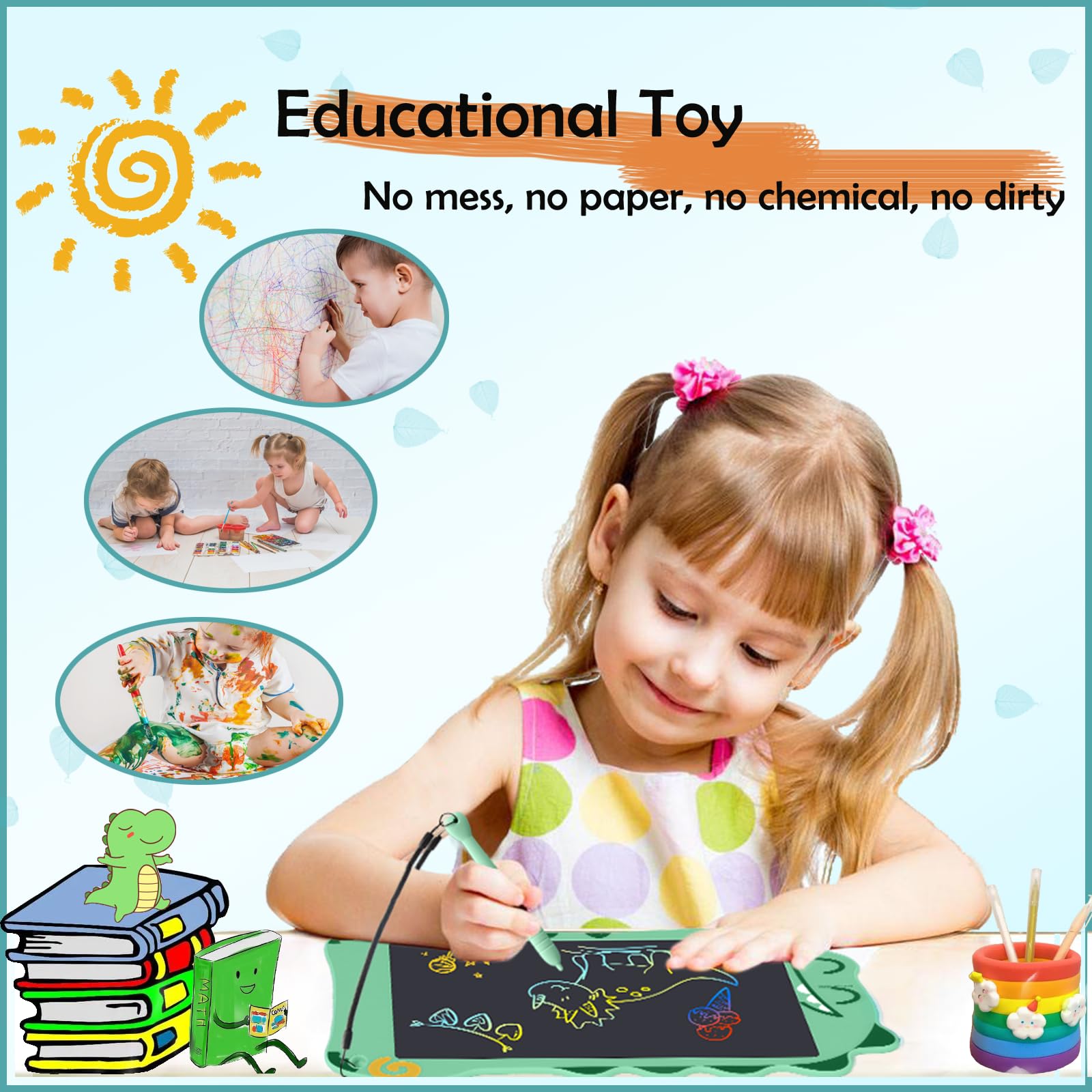 Decute LCD Doodle Board portable 8.5-inch size for travel