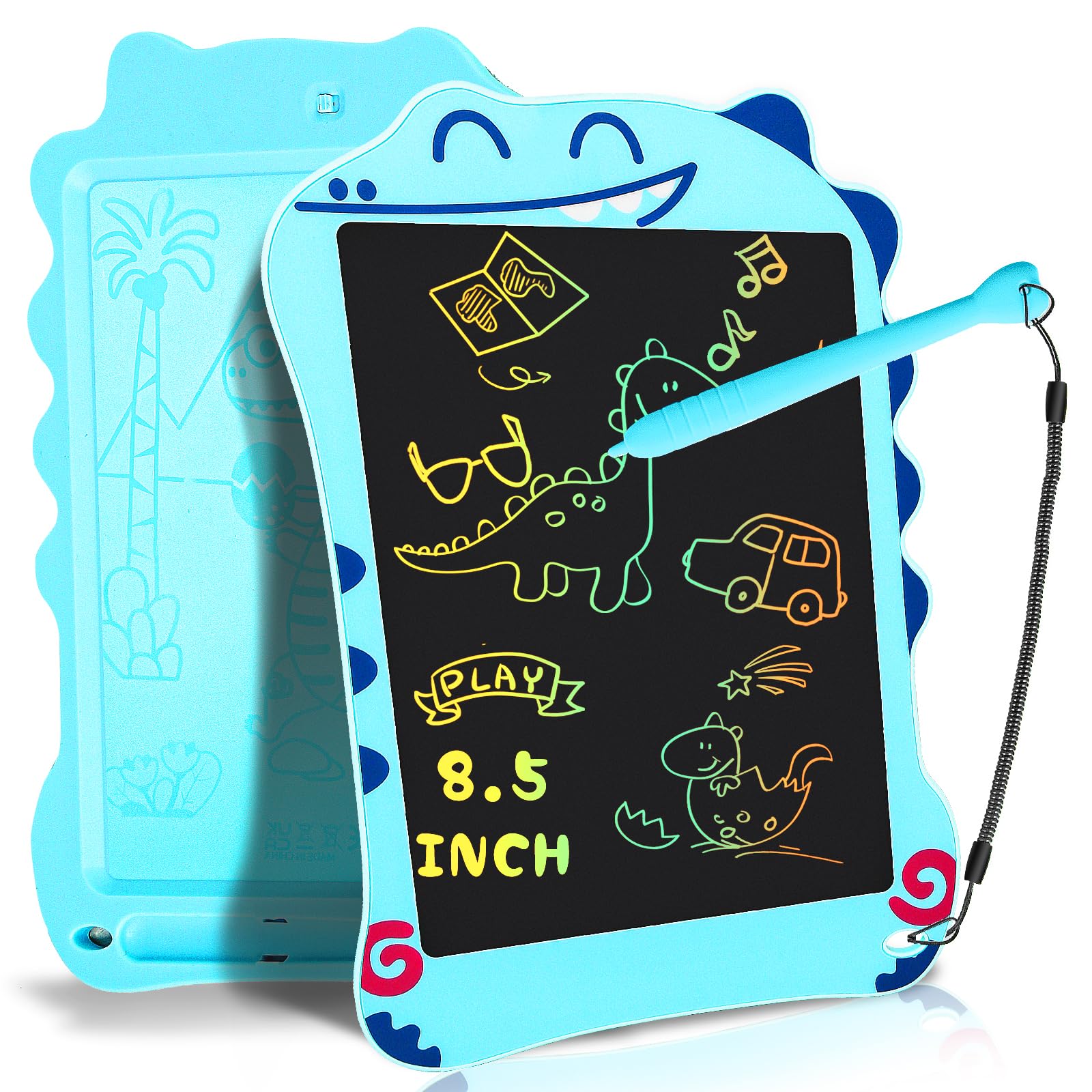 Decute LCD writing tablet with dinosaur doodle pad for kids.
