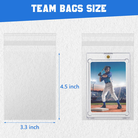 DEDC clear sleeves showcase card designs while protecting from dust
