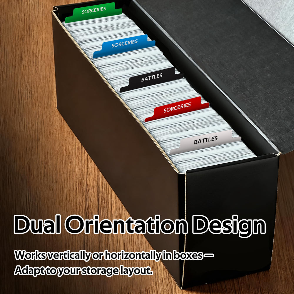 DEDC MTG dividers support labeling and sorting for easy access