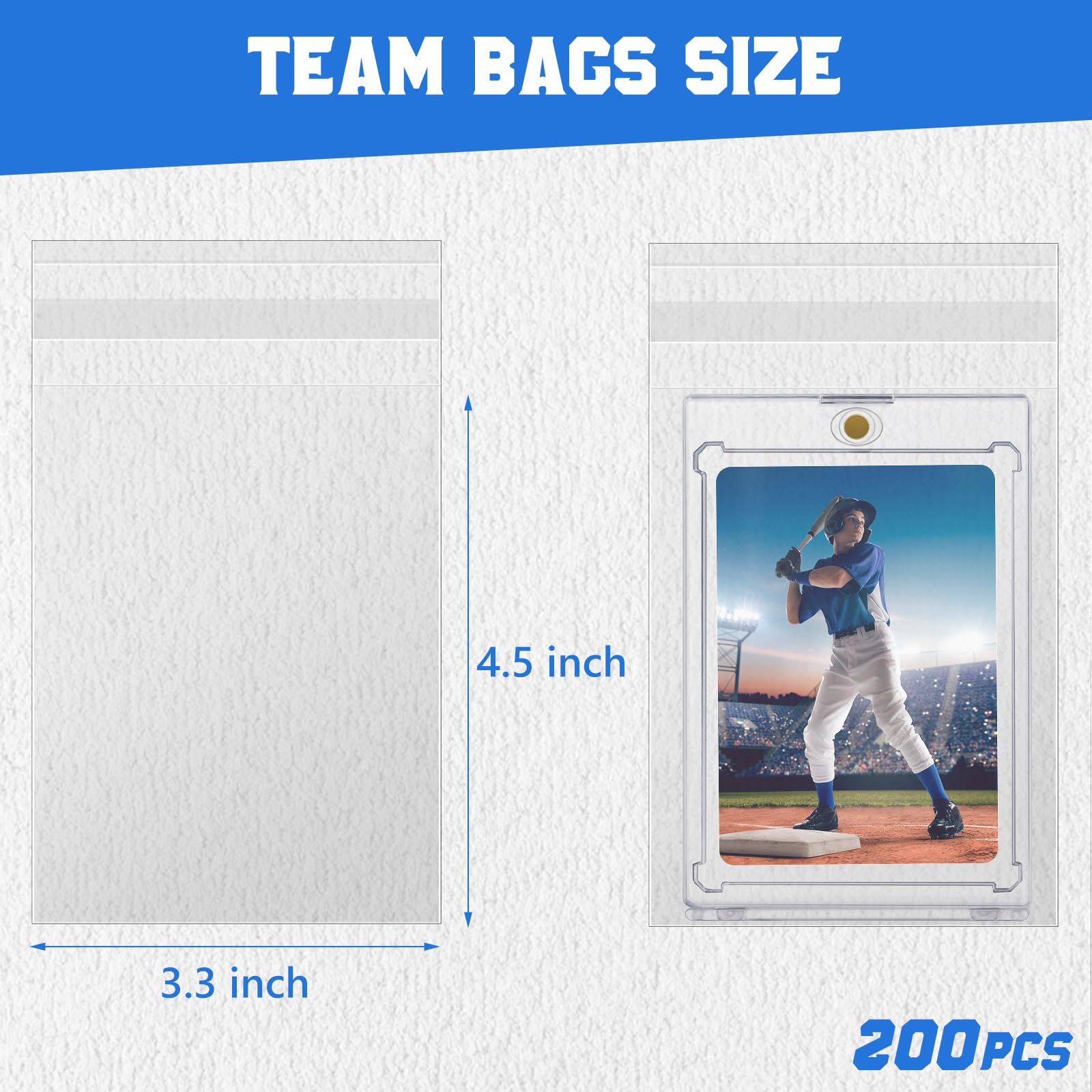 DEDC one-touch magnetic card holder sleeves allow easy access.