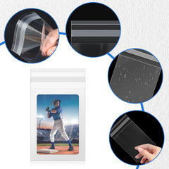 DEDC thin flexible plastic hugs card edges without tearing