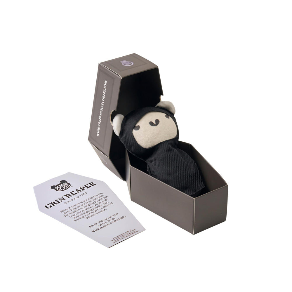 Deddy Bears grinreaper collection closeup highlights distinctive quirky features