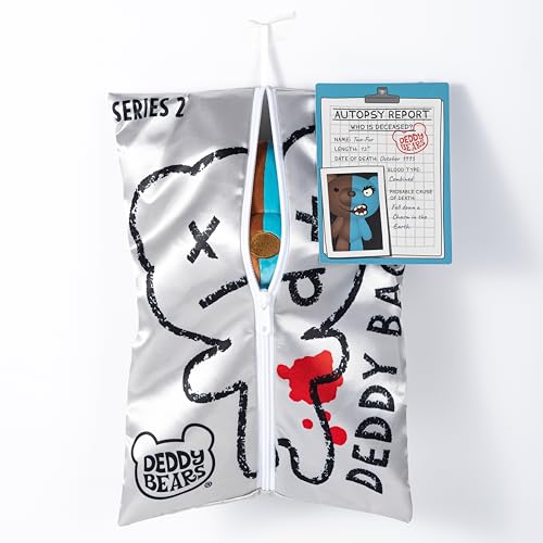 Deddy Bears Two-Fur plush closeup highlighting haunting yet cuddly design for collectors.