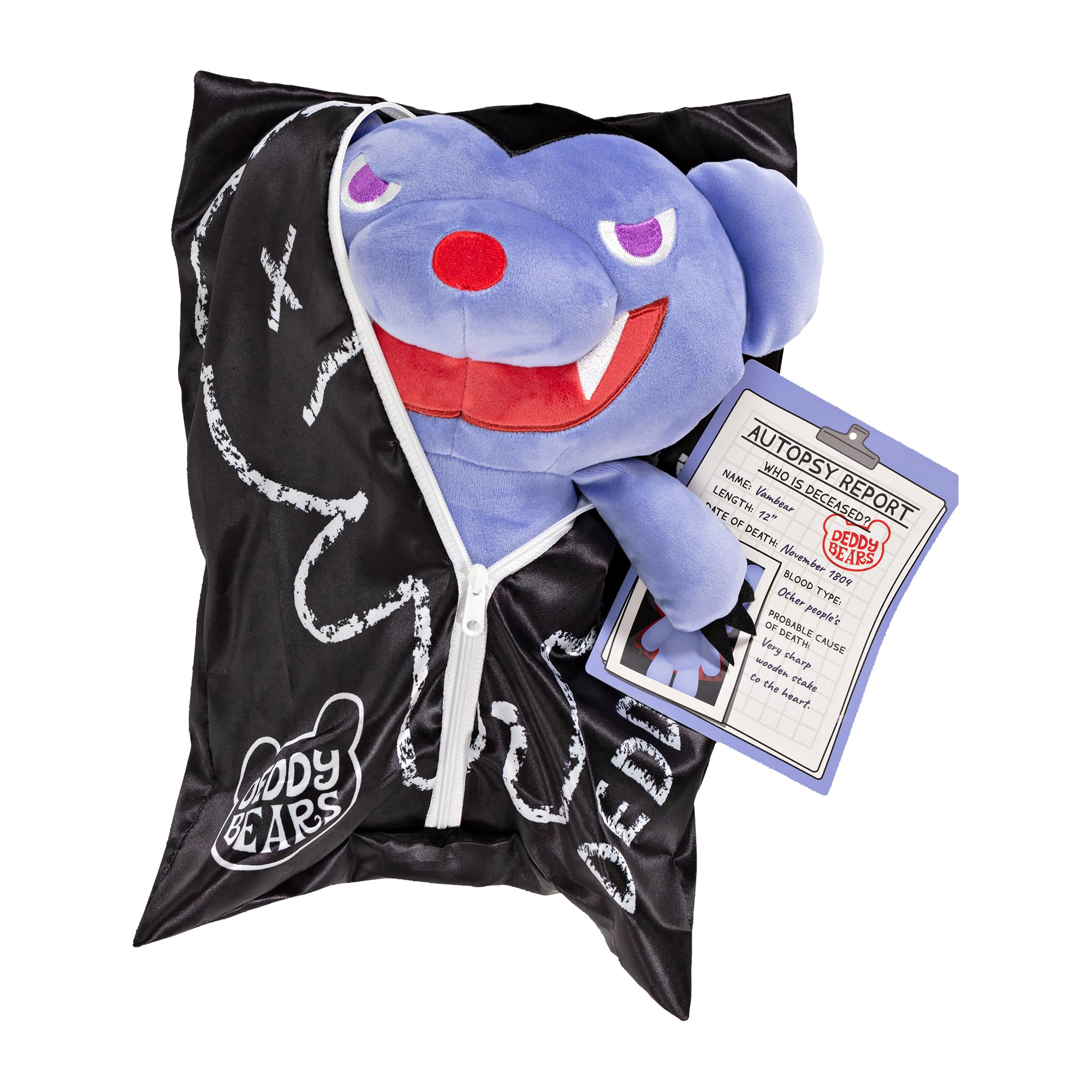 Deddy Bears Vambear autopsy report accessory adds chilling storytelling detail.