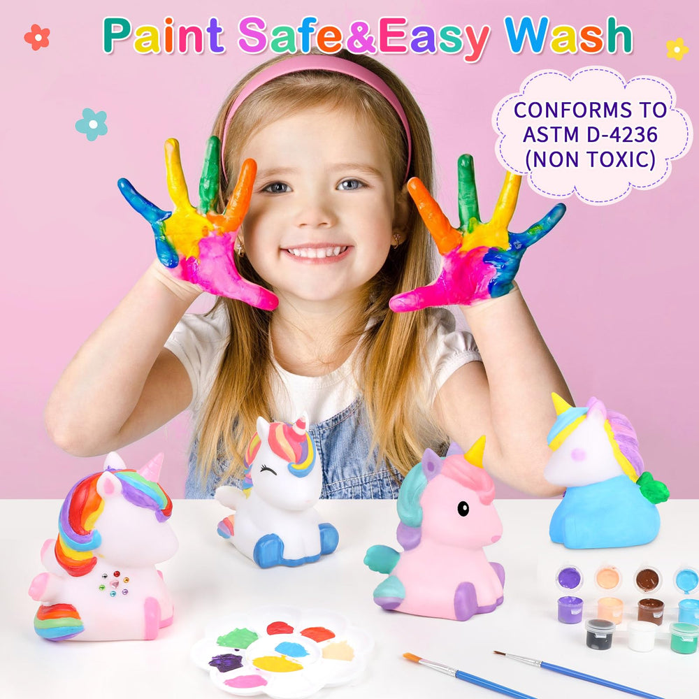 Dededa Paint brush set for precise, kid-friendly unicorn art.