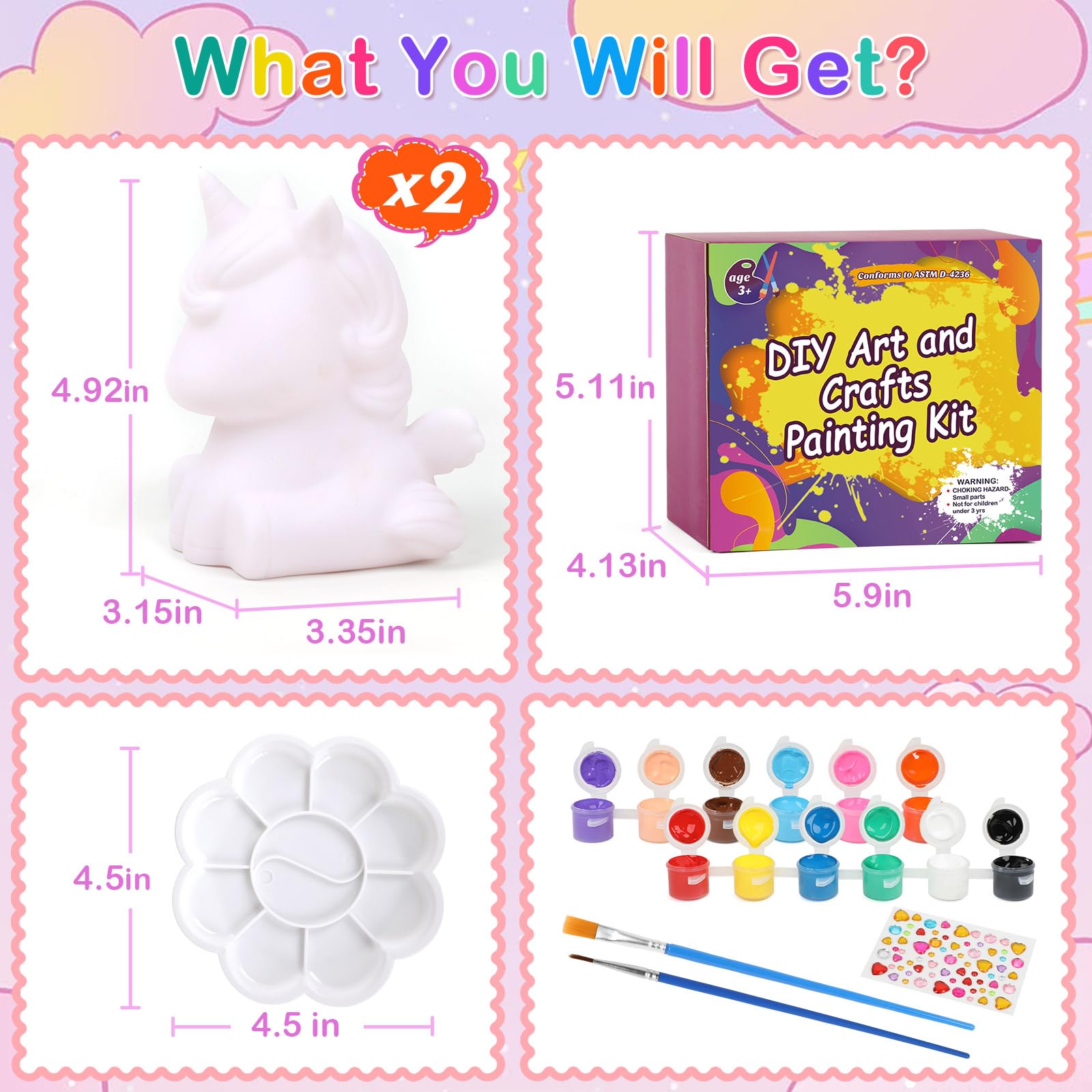 Dededa Pigment tray and brushes help tidy crafting sessions and color mixing.