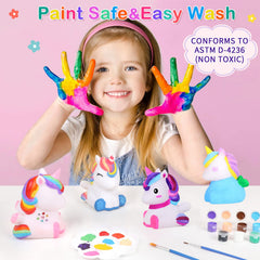 dededa Two brushes—easy-to-hold tools for young artists to mix and apply paint