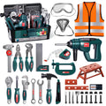 Deejoy electronic drill, green, fuels imaginative play and kid-friendly construction pretend.