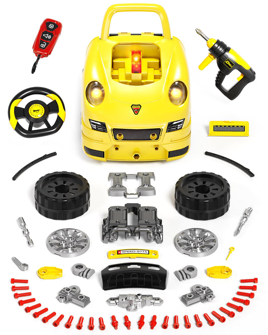 Deejoy truck workshop set with lights and sounds enhances pretend play.
