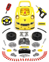 Deejoy truck workshop set with lights and sounds enhances pretend play.