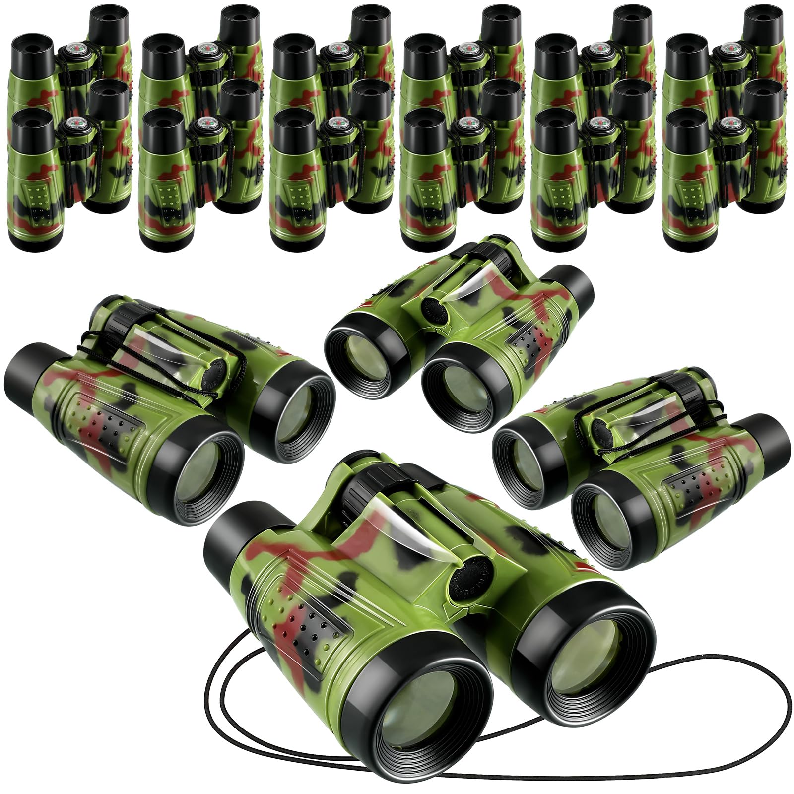 Deekin 16 toy binoculars in camouflage for imaginative jungle exploration