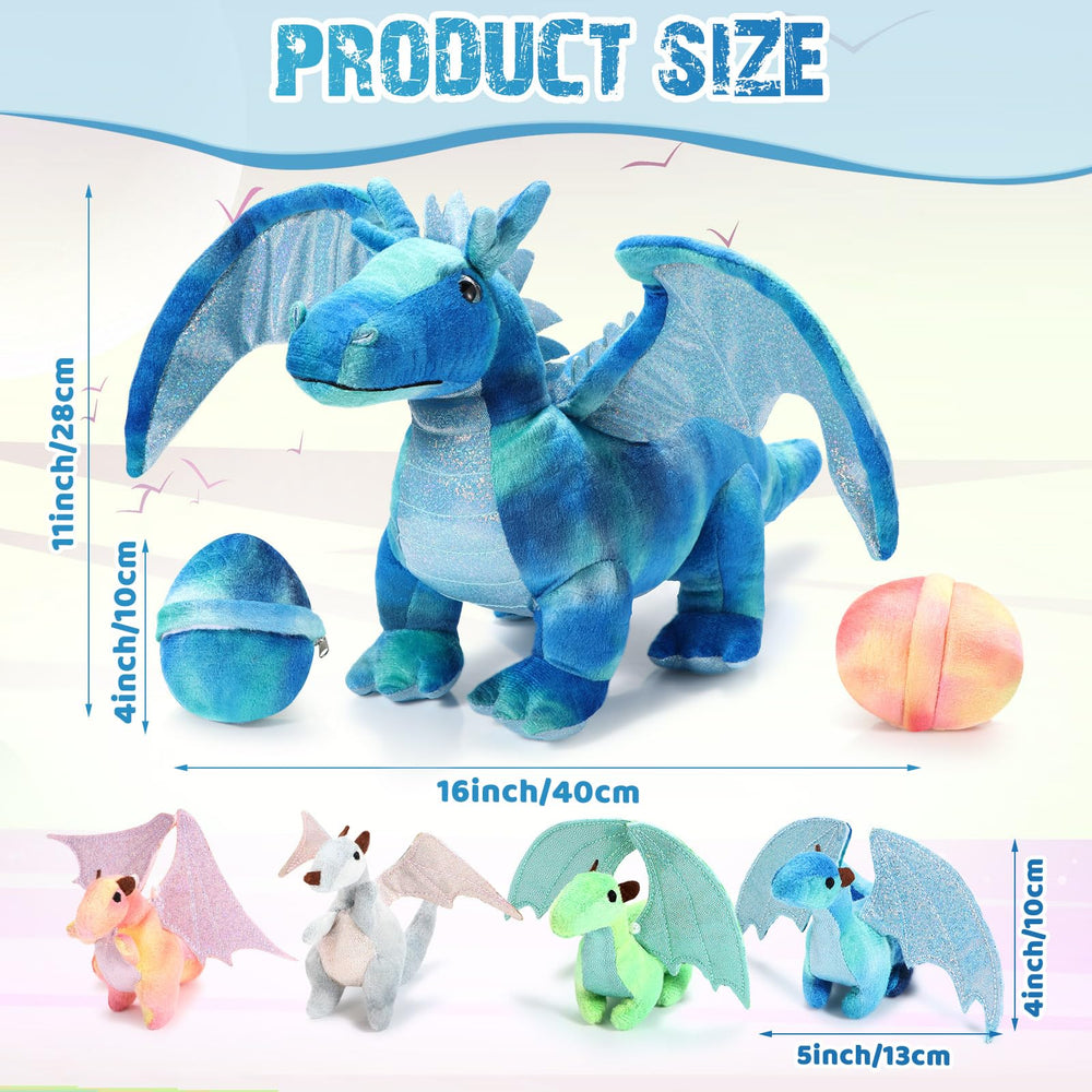 Deekin baby dragon plush 4-inch, pocket-sized friend for imaginative stories.
