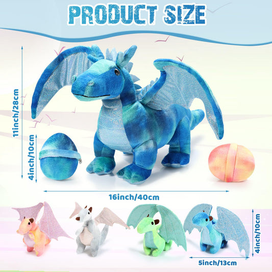 Deekin baby dragon plush 4-inch, pocket-sized friend for imaginative stories.