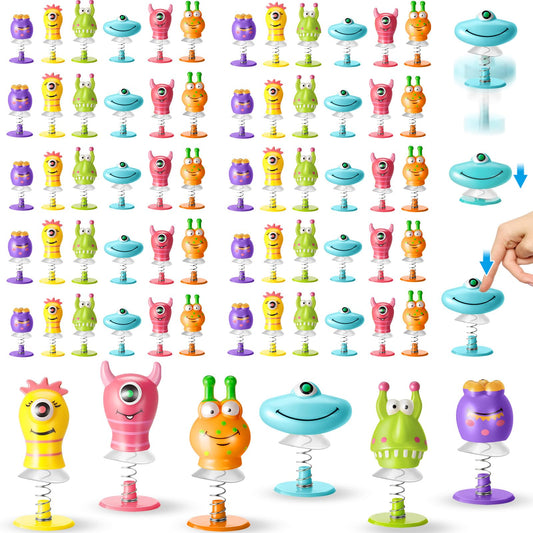 Deekin big eye animal spring launcher toys in six styles for classroom prizes.