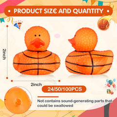 Deekin bulk 50-pcs basketball ducks ready for prizes and decorations