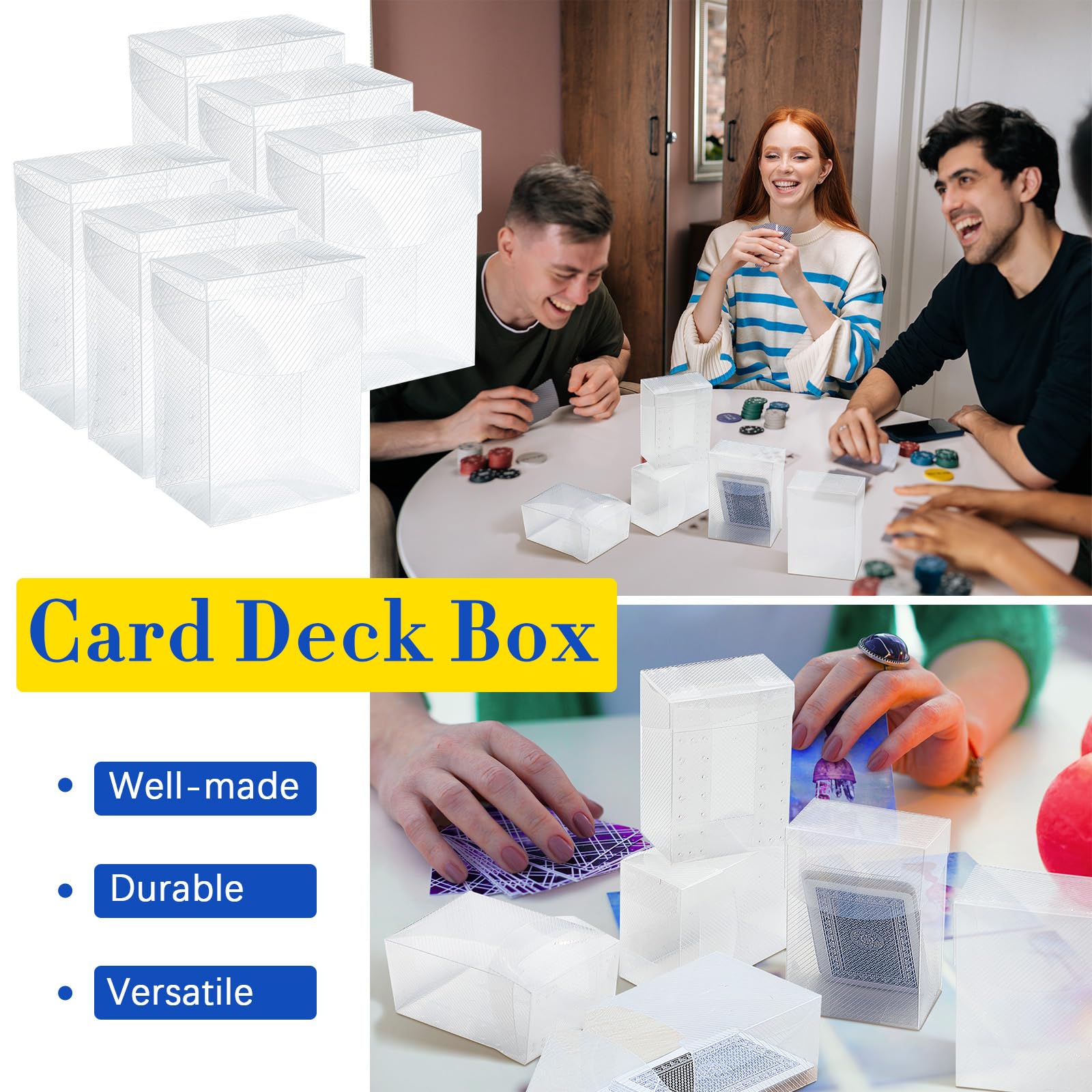 Deekin deck card box protects cards from scratches and dust.