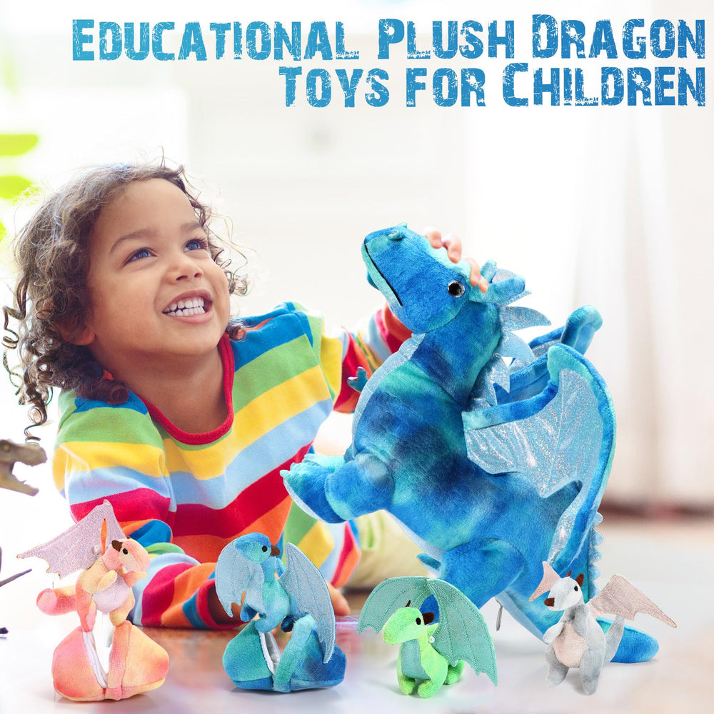 Deekin dragon egg plush 4-inch, hatchling-themed play prop for stories.