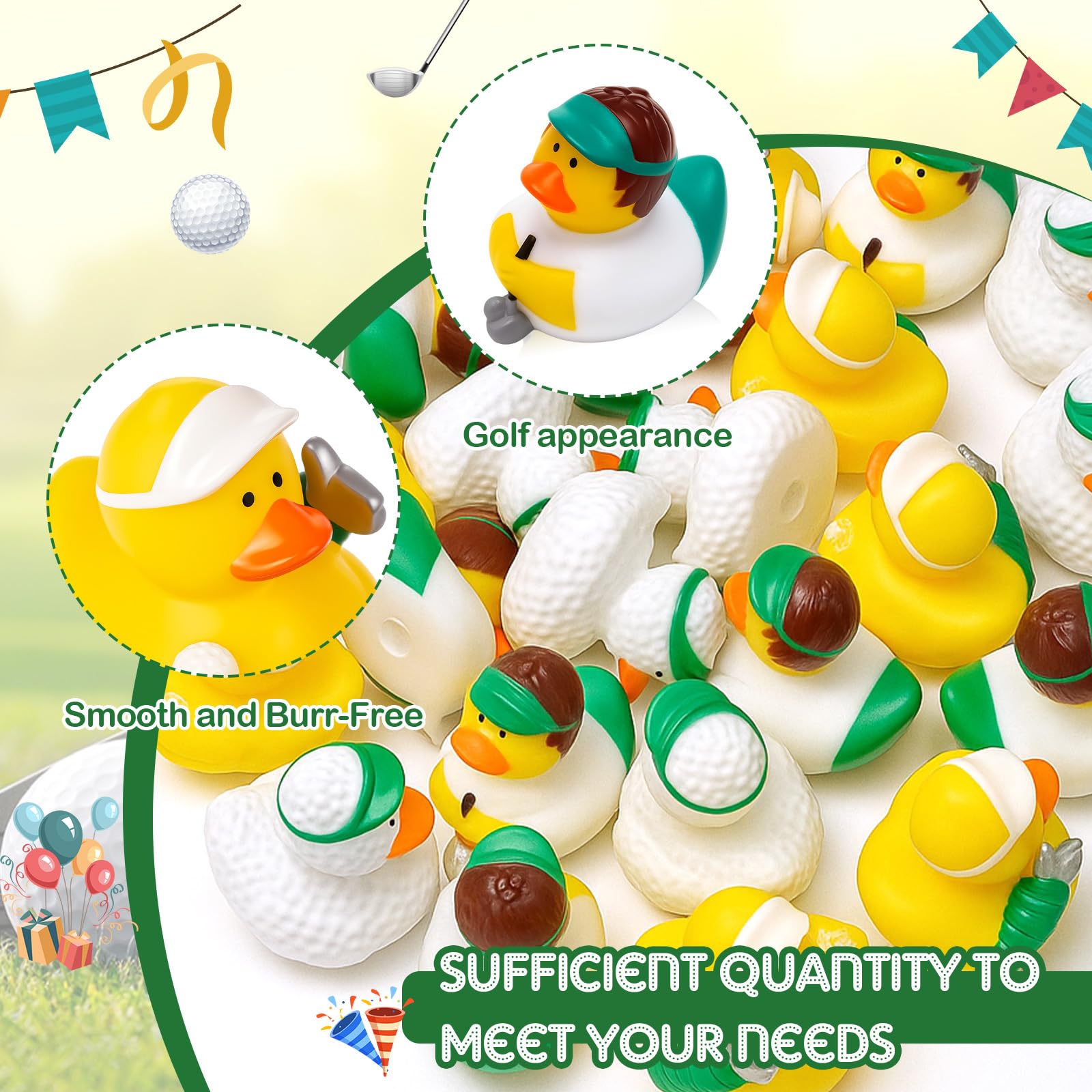 Deekin golf ducks offer stress-relief prop and photo moments