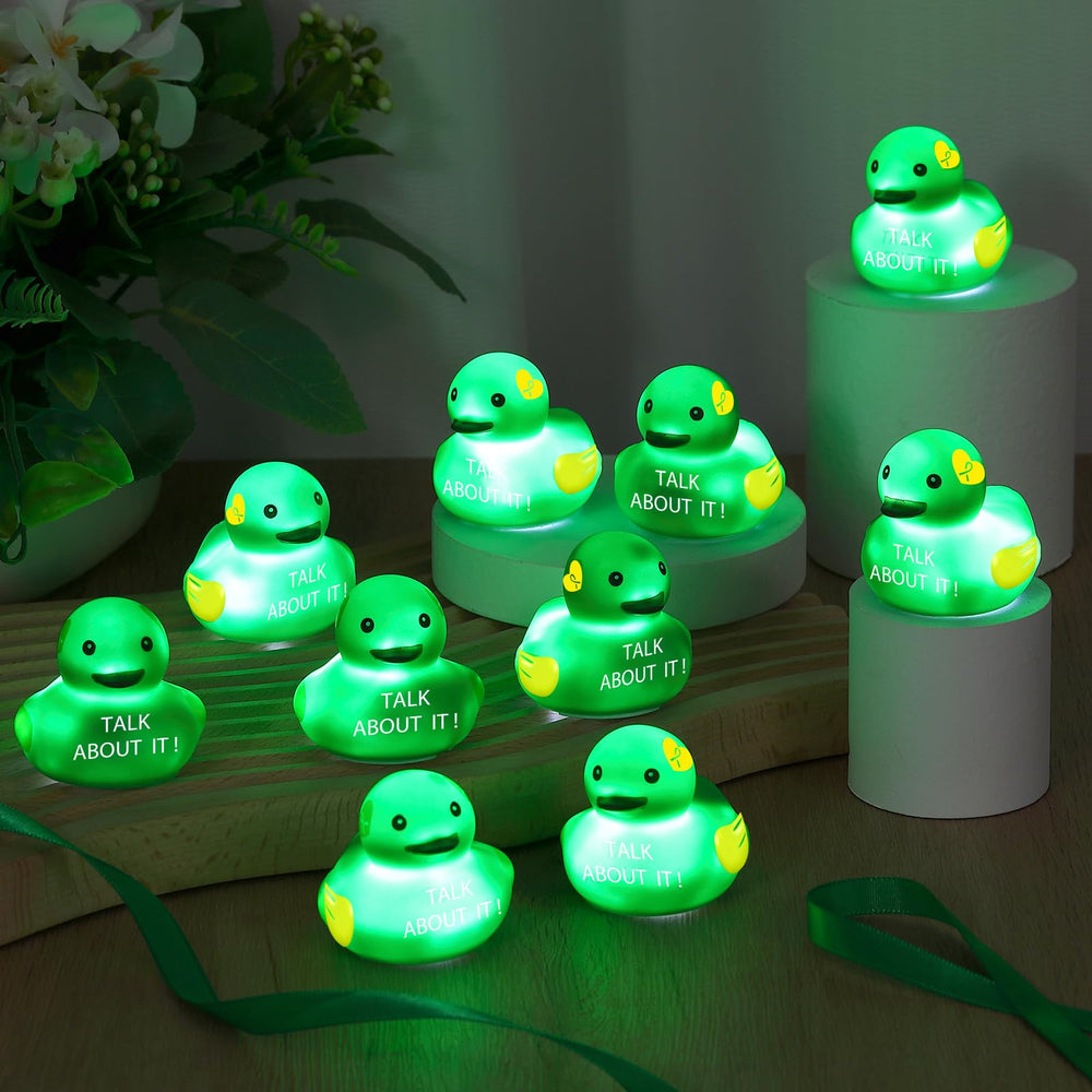Deekin LED battery duck with secure bottom screw design for safe display.