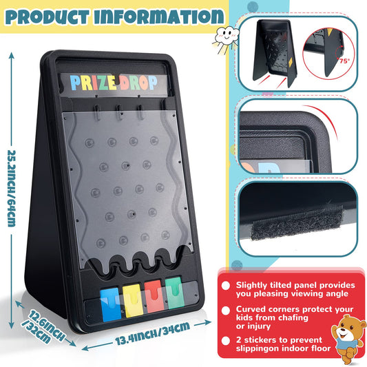 Deekin Prize Drop Board with 12 pucks ready for quick setup and fun