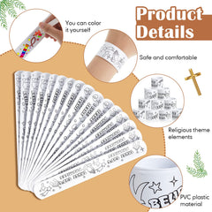 Deekin 8.54x1.18 inch slap bracelets with steel core for durable wear.