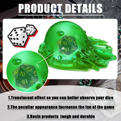 Deekin translucent dice holder adds fun to family and party sessions.