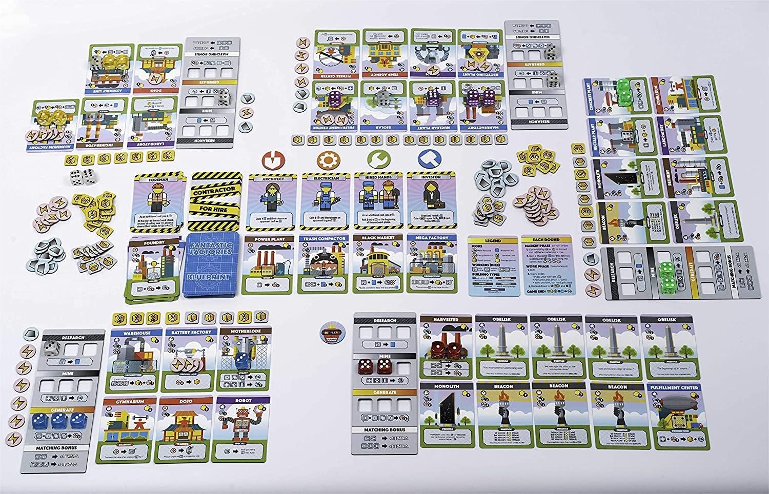 Deep Water Games' Fantastic Factories: card diversity fueling strategy.