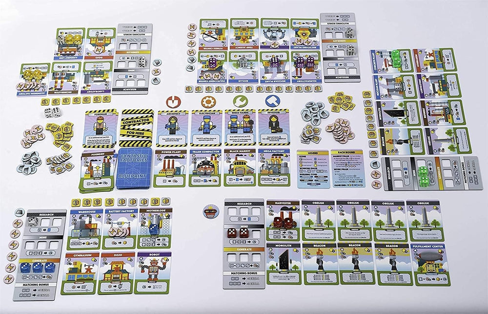 Deep Water Games' Fantastic Factories: card diversity fueling strategy.