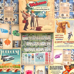 Deep Water Games Welcome To 2nd Edition location map—artful depiction of town blocks