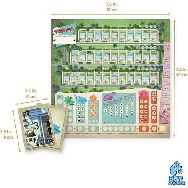 Deep Water Games Welcome To 2nd Edition scoresheets—simple tracking for multiple players