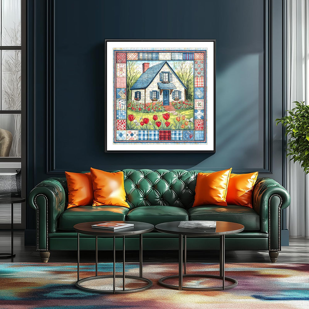 Deepcom Cottage Bloom table puzzle setup, perfect for cozy weekend gatherings.
