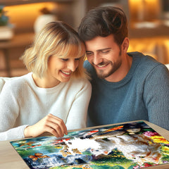 Compact 27.56 x 19.69-inch size fits cozy coffee-table setups.