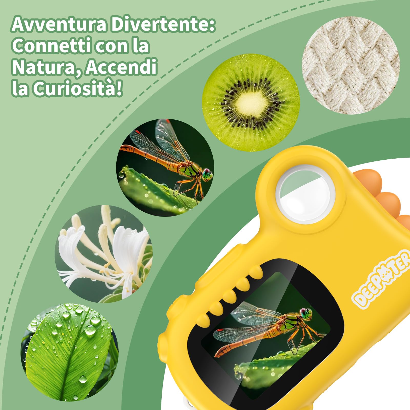 Deepoter durable ABS casing protects the device during curious play.