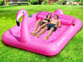 DeeprBlu flamingo tanning pool offers spacious sunbathing area.