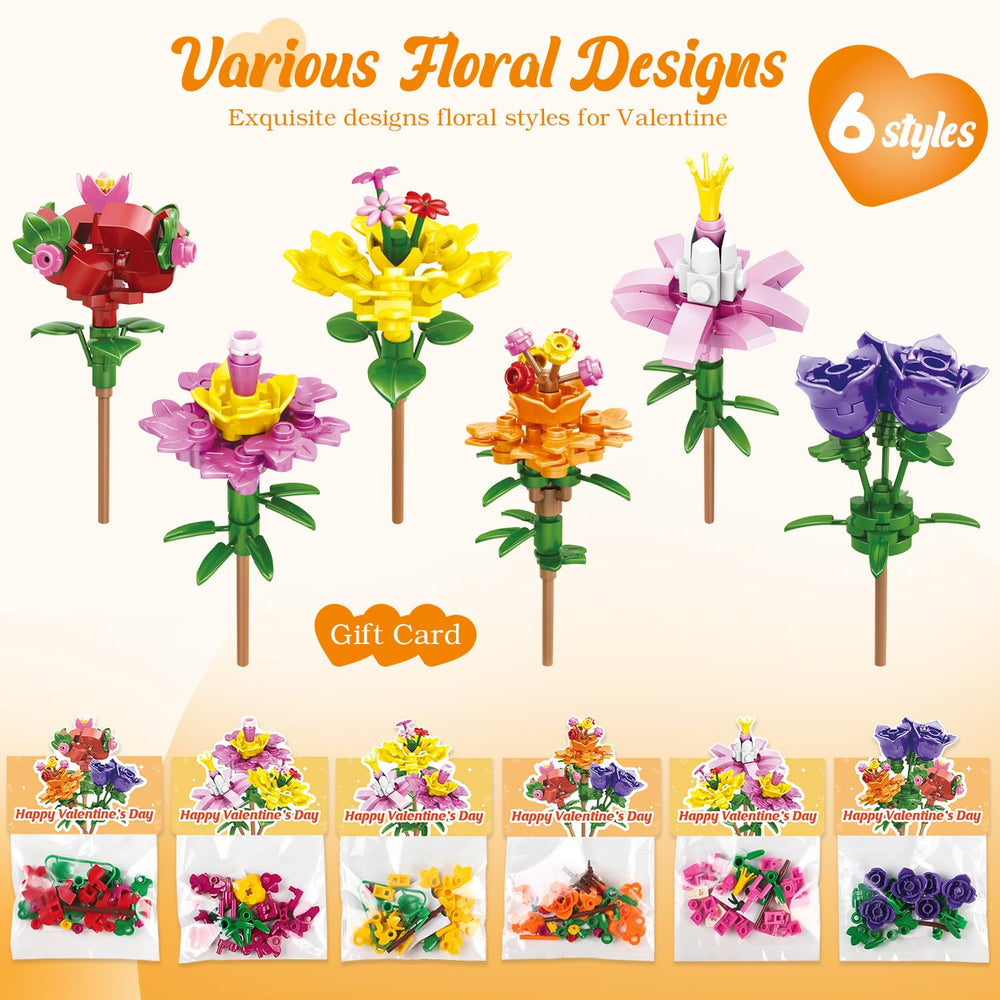 Deerher Valentine’s flower-block-kit-card: designs inspire exploration and hands-on learning.