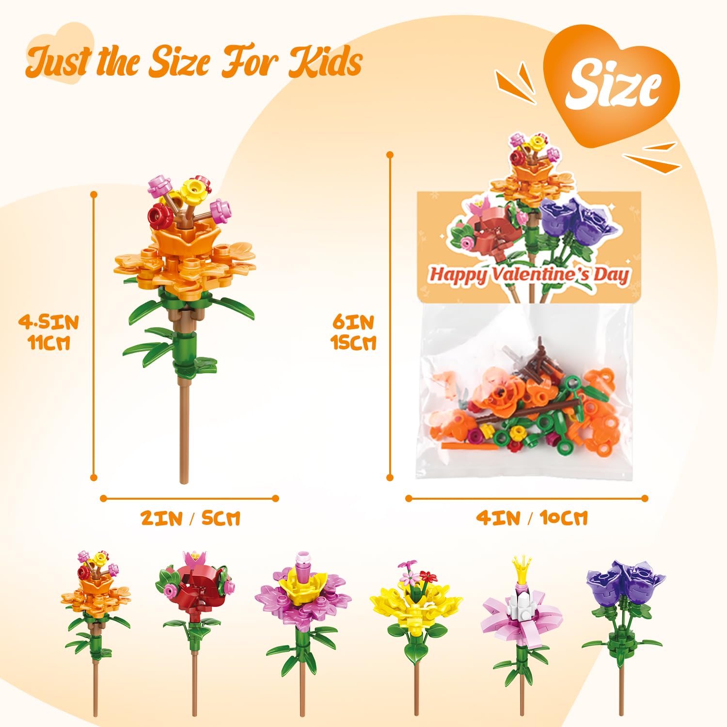 Deerher Valentine’s flower-block-kit-card: combines art with fine motor skills.