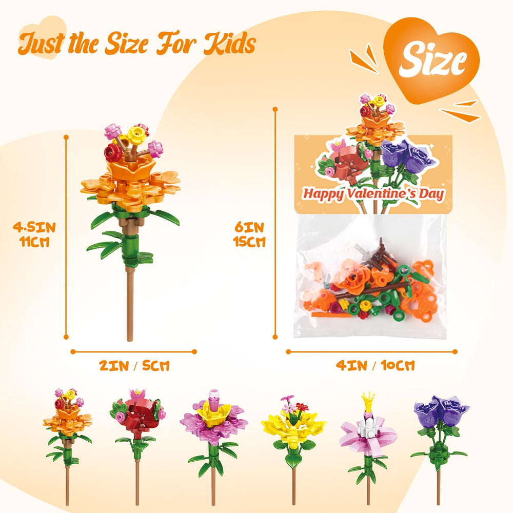 Deerher Valentine’s flower-block-kit-card: combines art with fine motor skills.