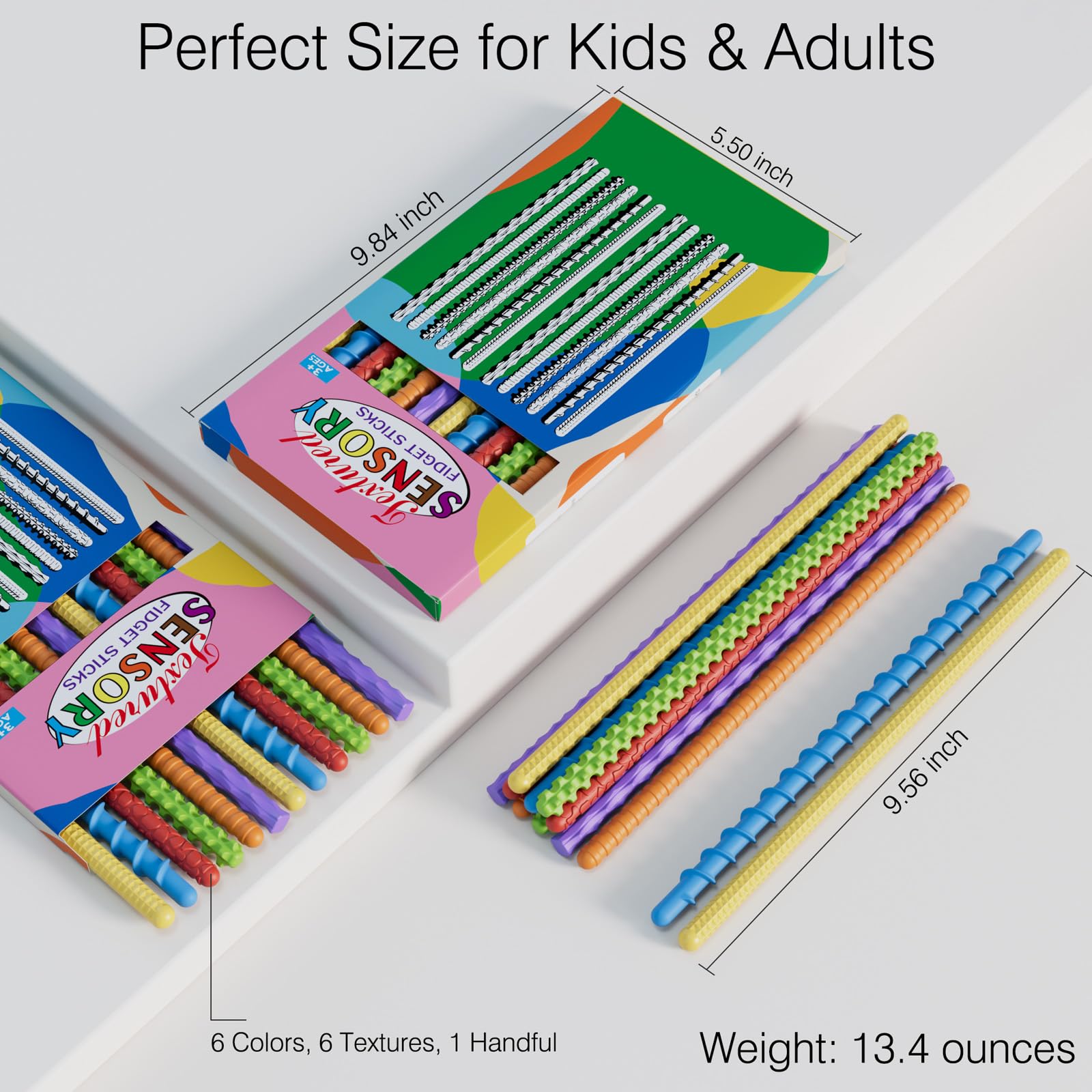 DEFXIER sensory sticks supporting fine motor skills through twisting and pulling.