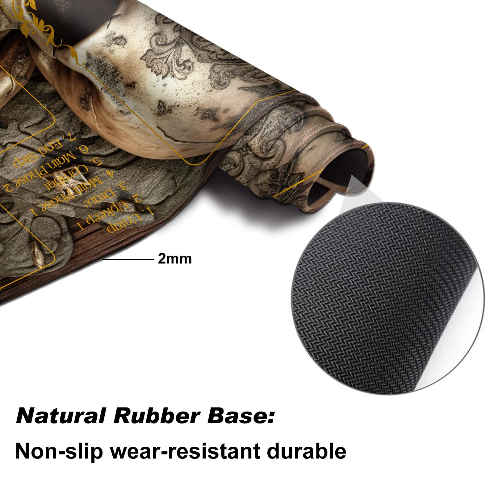 DEGDFSGR mat rolls up easily for portable storage