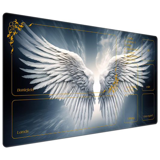 DEGDFSGR MTG playmat top view for smooth gameplay and ample space