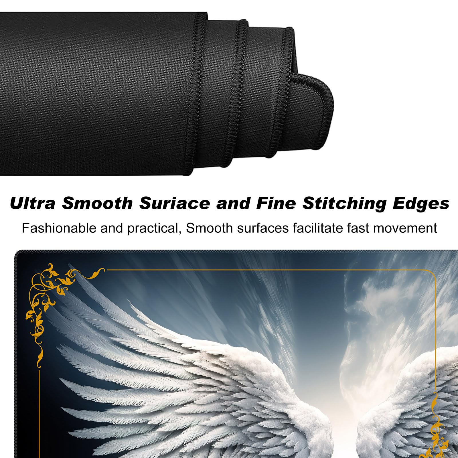 DEGDFSGR mat edges reduce fray and deformation during long sessions
