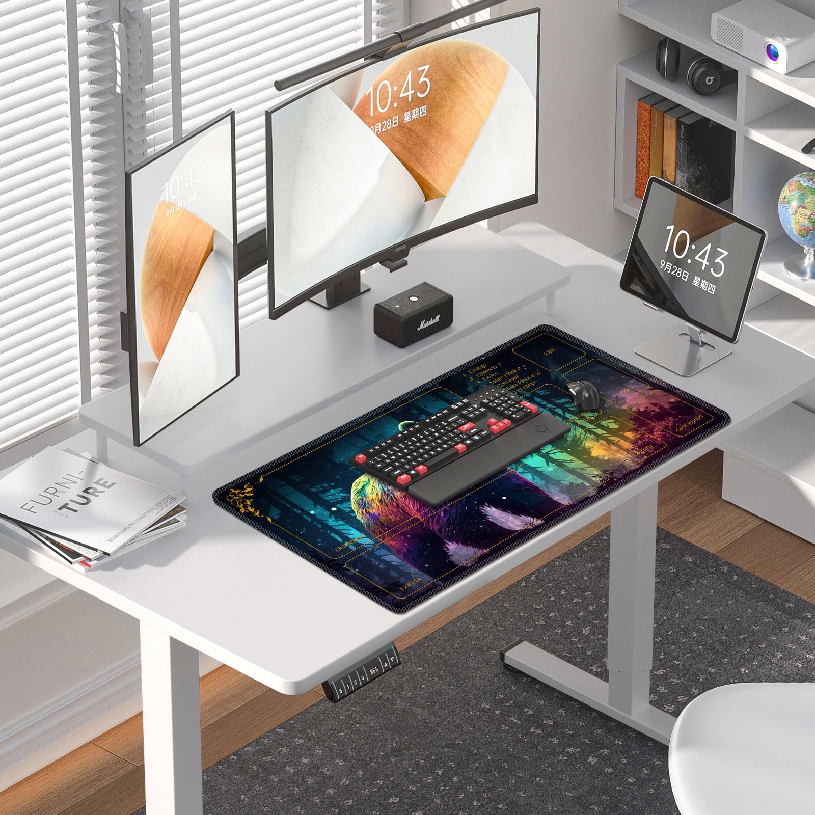 DEGDFSGR MTG Playmat desk protective surface keeps your area tidy