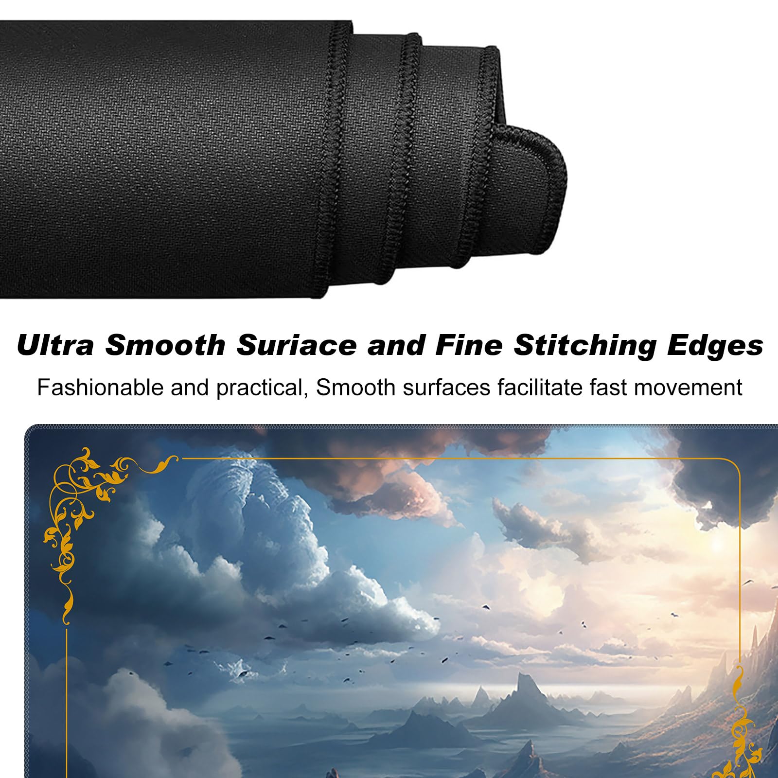 DEGDFSGR MTG Playmat edge stitching for durability and clean finish