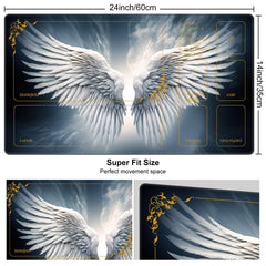 DEGDFSGR playmat with non-slip rubber base keeps cards in place during battles